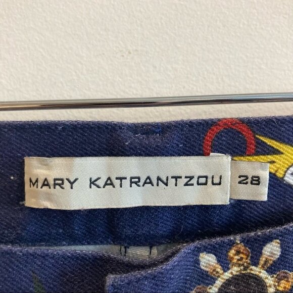 MARY KATRANTZOU SZ 28 Celebrity Designer Symbol Skinny Mid-Rise Jeans - Picture 4 of 8